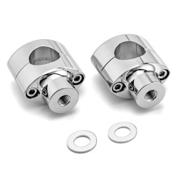 RP9920-1032 1" Mount Handlebar Risers Height:2" for Harley Dyna Softail Sportster 1200 883