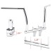RP9920-1036 1.25" Mount Handlebar Risers Height:4" for Harley Dyna Softail Touring