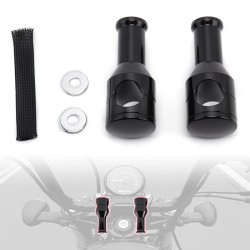 RP9920-1039 1" Mount Handlebar Risers Height:4" for Harley Dyna Softail Sportster 1200 883