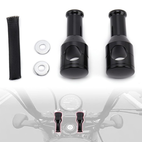 RP9920-1039 1" Mount Handlebar Risers Height:4" for Harley Dyna Softail Sportster 1200 883