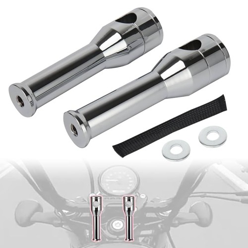 RP9920-1040 1" Mount Handlebar Risers Height:6" for Harley Dyna Softail Sportster 1200 883