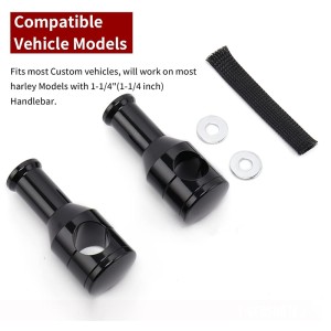 RP9920-1042 1.25" Mount Handlebar Risers Height:4" for Harley Dyna Softail Touring