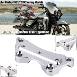 RP9920-1059C 1 Inch Handlebar Risers Top Clamp for Harley Touring 1997-2023