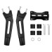 RP9920-1113B Motorcycle 1"/1.25" Mount Handlebar Risers Height:10" for Harley Softail 1995-2015 VRSC 2002-2017 Sportster XL 1996-2022