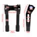 RP9920-1113B Motorcycle 1"/1.25" Mount Handlebar Risers Height:10" for Harley Softail 1995-2015 VRSC 2002-2017 Sportster XL 1996-2022