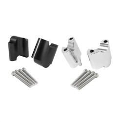 RP9920-1115 Extender Block Height 2" Handlebar Riser 1" Bar Clamp Mount Kit for Harley Sportster XL1200X 48 1200 2010-2017