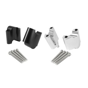 RP9920-1115 Extender Block Height 2" Handlebar Riser 1" Bar Clamp Mount Kit for Harley Sportster XL1200X 48 1200 2010-2017