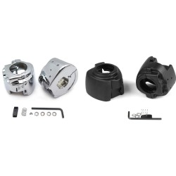 RP9940-4001 Black/Chrome Switch Housing Cover for Housing Harley Davidson Dyna, Sportsters, Softail, V Rod & Touring (1996-2006)