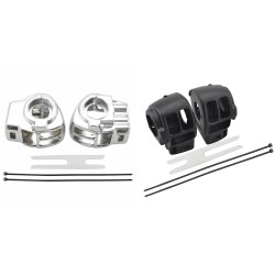 RP9940-4002 Black/Chrome Switch Housing Cover for Harley Davidson Electra Glide Road Glide Road King, FLHTCU (96+) FLTR (98+) FLHRCI FLHR FLHT (02+)