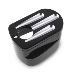 RP9940-4005B  Black Slot Track Ignition Switch Cover for Harley FLHX FLTRX Models 2008-2013 FLHX 2014-up FLTRX Models 2015-up