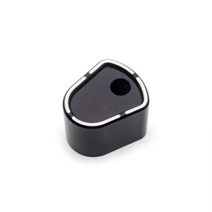 RP9940-4006B Black Slot Track Ignition Switch Cover for Harley Touring 2007-2013