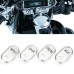 RP9940-4010C Chrome Brushed Rocker Panel Switch Cover for Harley Electra Glide FLHTCU 1996-2013