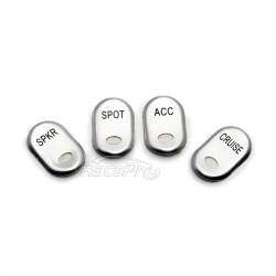 RP9940-4010C Chrome Brushed Rocker Panel Switch Cover for Harley Electra Glide FLHTCU 1996-2013