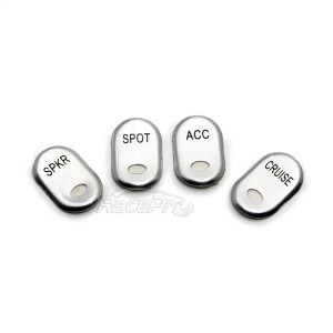 RP9940-4010C Chrome Brushed Rocker Panel Switch Cover for Harley Electra Glide FLHTCU 1996-2013