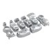 RP9940-4016C 13 PCS Control Switch Button Cap Kit for Harley Electra Glide FLHT, Street Glide FLHX, Ultra Limited FLHTK 2014-2024