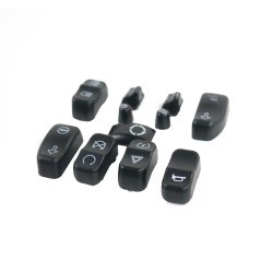 RP9940-4017B 11 PCS Control Switch Button Cap Kit for Harley Electra Glide FLHT, Street Glide FLHX, Ultra Limited FLHTK 2014-2024