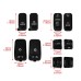 RP9940-4018 10 PCS Control Switch Button Cap Kit for Harley Touring Electra Glide Street Glide 1996-2013