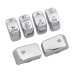 RP9940-4019 6 PCS Control Switch Button Cap Kit for Harley 14-later XL 12-17 Dyna (except 16-17 FXDLS) and 11-15 Softail models