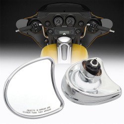 RP9980-1001 Inner Fairing Mount Mirror for Batwing Fairing for Harley Electra Glide FLHT FLHTK FLHTCU 1996-2013
