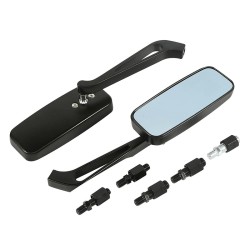 RP9980-1048 Universal Adjustable Motorcycle Scooters Rear View Side Reflector for Harley models 1982-later