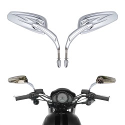 RP9980-1051 Aluminum Rear Side Mirror for Harley models 1982-later