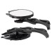 RP9980-1053B Black Rear Side Mirror for Harley models 1982-later