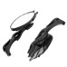RP9980-1053B Black Rear Side Mirror for Harley models 1982-later