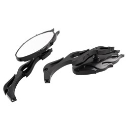 RP9980-1053B Black Rear Side Mirror for Harley models 1982-later