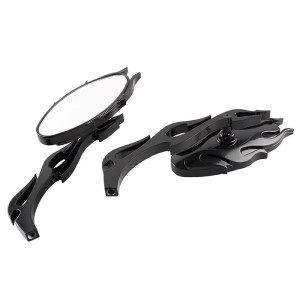 RP9980-1053B Black Rear Side Mirror for Harley models 1982-later