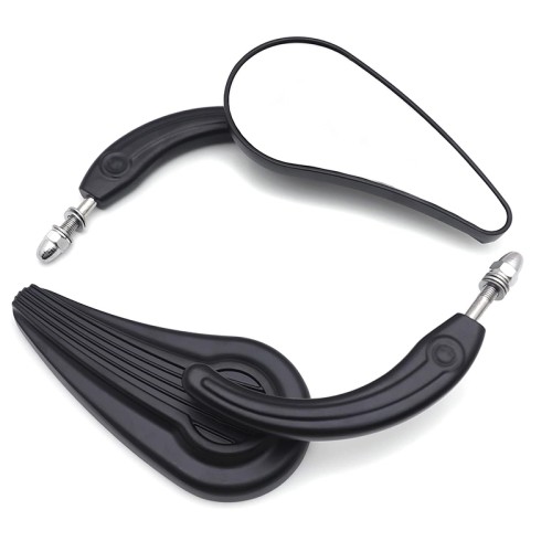 RP9980-1059 Aluminum Rear Side Mirror with M8 or M10 adapter for Harley models 1982-later