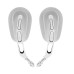 RP9980-1074 Aluminum Rear CNC Deep Cut Side Mirror for Harley Models 1982-later