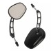 RP9980-1074 Aluminum Rear CNC Deep Cut Side Mirror for Harley Models 1982-later