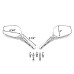 RP9980-1084 Zombie Skeleton Hand Mirrors for Harley Models 1982-later