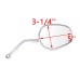 RP9980-1087 Tape Red Cruiser Motorcycle Mirrors for Harley Models 1982-later