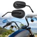 RP9980-1087 Tape Red Cruiser Motorcycle Mirrors for Harley Models 1982-later
