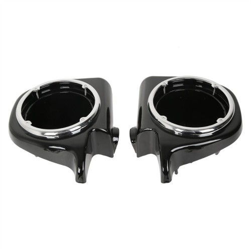 RP2210-2002B Low Fairing Speaker Pods with Metal Grills Pods Size 6.5" For Harley Davidson Touring Models FLT, FLHT, FLHTCU, FLHRC, Road King, Street Glide, Electra Glide, Ultra-Classic 1983-2013