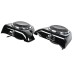 RP2210-2005B Low Fairing Speaker Pods Pods Size 6.5" With Metal Grilles With Speakers For Harley Davidson Touring Models FLT, FLHT, FLHTCU, FLHRC, Road King, Street Glide, Electra Glide, Ultra-Classic 2014-2023