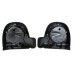 RP2210-2005B Low Fairing Speaker Pods Pods Size 6.5" With Metal Grilles With Speakers For Harley Davidson Touring Models FLT, FLHT, FLHTCU, FLHRC, Road King, Street Glide, Electra Glide, Ultra-Classic 2014-2023