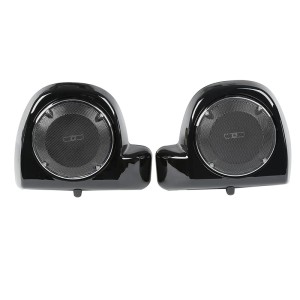 RP2210-2005B Low Fairing Speaker Pods Pods Size 6.5" With Metal Grilles With Speakers For Harley Davidson Touring Models FLT, FLHT, FLHTCU, FLHRC, Road King, Street Glide, Electra Glide, Ultra-Classic 2014-2023