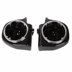 RP2210-2009B Low Fairing Speaker Pods Pods Sizen 6.5" No Metal Grilles With Speakers For Harley Air-Cooled Touring And Trike Models 2014-2023 (Except Twin-Cooled Models)