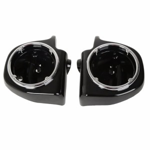 RP2210-2009B Low Fairing Speaker Pods Pods Sizen 6.5" No Metal Grilles With Speakers For Harley Air-Cooled Touring And Trike Models 2014-2023 (Except Twin-Cooled Models)