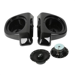 RP2210-2010B Low Fairng Fairing Speaker Pods, Pods Size:6.5" No Metal Grilles With Speakers For Harley Davidson Touring Models FLT, FLHT, FLHTCU, FLHRC, Road King, Street Glide, Electra Glide, Ultra-Classic 2014-2023 RP2210-2010B Low Fairng Fairing Speaker Pods, Pods Size:6.5" No Metal Grilles With Speakers For Harley Davidson Touring Models FLT, FLHT, FLHTCU, FLHRC, Road King, Street Glide, Electra Glide, Ultra-Classic 2014-2023