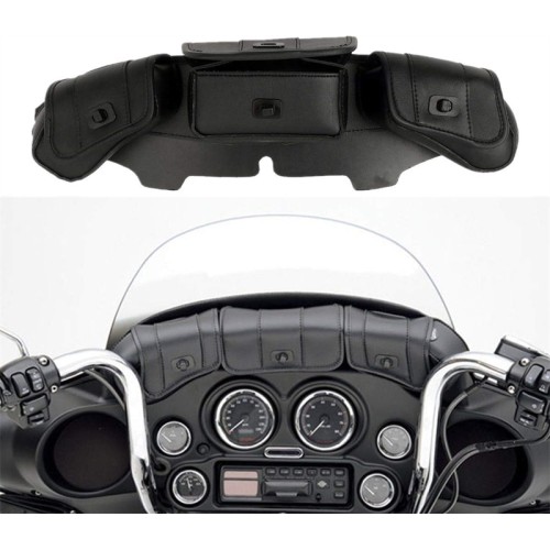 RP5500-4002B Windshield Bag For Harley Touring Street Glide 1996-2013