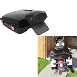 RP5510-1002 Razor Tour Pak Pack Black Old Locks With Bacrest For Harley Touring and Trike models 1997-2013
