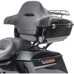 RP5510-1027BC High 13.7 Tour Pak + Luggage Rack w/ Backrest For Harley Road King, Road Glide, Street Glide, Electra Glide Standard, and select CVO Models 2014-Later