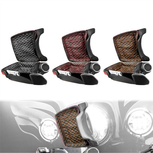 RP5515-1012 Motorcycle Luggage Inner Bag Pack Trunk Carpet Liner Leather Bag Pad For Harley Road King, Road Glide, Street Glide, Electra Glide Standard, and select CVO Models 2014-Later