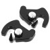 RP5520-1014B CNC Detachable Rotary Sissy Bar Luggage Rack Docking Latch Clips Kit For Harley Davidson All