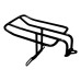 RP5520-2005  sole Seat Luggage Rack For Harley Dyna Low Rider (EFI) -FXDL 2007-2009 and more