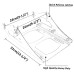 RP5520-3002 Detachable  Tour Pak Mounting  Rack For Harley Road King FLHR, Road King Classic FLHRC 2009-2013 and more