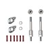 RP5520-4007C Sissy Bar Backrest Docking Hardware Kit For Harley Dyna FXD, FXDB, FXDC, FXDL and FXDSE  2006-2017 and more